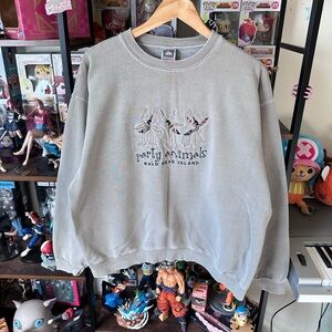 Vintage Party Animals Sweatshirt XL USA Made Funny Graphic Cotton Deluxe Fleece